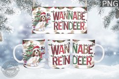 Wannabe Reindeer Mug Wrap - Christmas Mug Sublimation Product Image 1