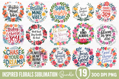 Inspired Florals Sublimation Bundle PNG Product Image 1