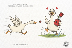Spring Silly Goose Clipart Product Image 2