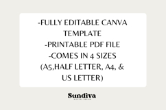 Weekly Running Log Tracker Editable Template 5 Colors Product Image 2
