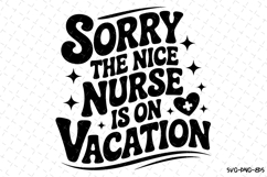 Nurse is on vacation Svg | Nurse Svg | Svg Cut Files Product Image 1