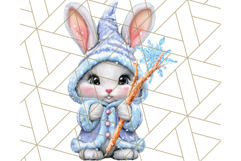 Halloween Bunny Clipart, Cute Bunnies in Costumes PNG Product Image 5