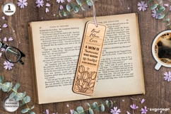 Mother's Day Bookmark Laser Cut | Glowforge | SVG Product Image 1