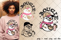 Bougie Snowman svg, Belt Bag PNG, Stanley Tumbler, Winter Product Image 1