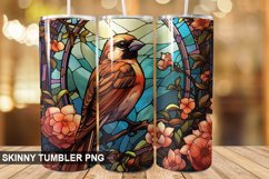 Stained Glass Sparrow PNG Tumbler Design Product Image 1