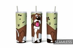 Dogs Tumbler Sublimation | 20 oz | Taper | Straight Product Image 8