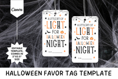 Editable Halloween Favor Hang Tag Canva Template - 5 Product Image 1