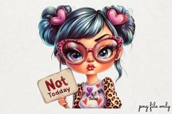 Cupid Anti Valentines Day Clipart PNG Product Image 1