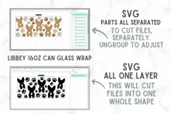 Corgi Glass Wrap SVG, 16oz Libbey Wrap SVG, Dog Mama SVG Product Image 4