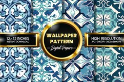 Wallpaper Pattern Digital Papers - 04 Variations Product Image 1