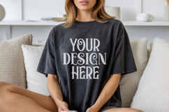 Black Comfort Colors 1717 T-shirt Mockups,1717 Mockups Product Image 1