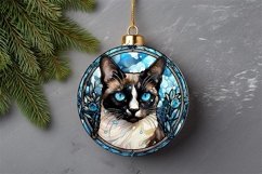 Snowshoe Cat Stained Glass - 04 Variations Product Image 2