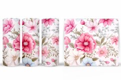 Flowers Tumbler Design. Flowers Tumbler Sublimation Product Image 2