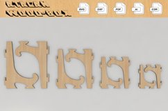 Easel Stand Laser cut Svg / SVG files for Glowforge 371 Product Image 2