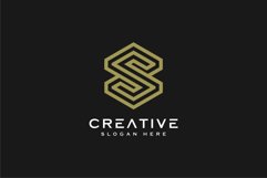 initial letter S logo line style vector design Product Image 3