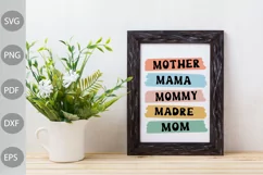Mother Mama Mommy Madre Mom SVG Design / Funny Mom SVG Product Image 3