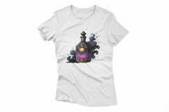 Gothic Ornate Perfume Bottle Galaxy Effect Halloween PNG Product Image 2