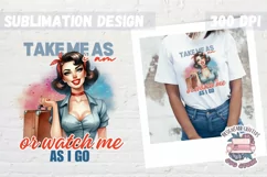 Sassy Girl Sublimation Design Sarcastic Quote PNG Retro Product Image 1