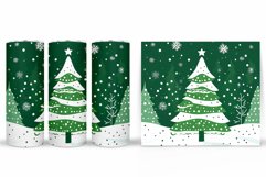 Christmas Tree Tumbler Design. Christmas Tree Sublimation Product Image 2