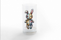 Stitched Rabbit Doll Button Eyes Halloween Voodoo PNG Cute Product Image 3