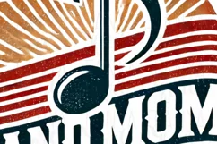 Senior Band Mom 2025 PNG, Retro Marching Band Mom Design Product Image 5
