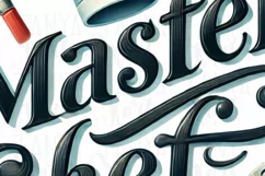 Master Chef PNG, Quirky Kitchen Quote & Logo Design Product Image 5