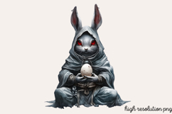 Gothic Easter Creepy Sublimation Clipart PNG Product Image 1