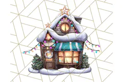 Christmas North Pole Village PNG Clipart, Cute Holiday Art Product Image 5