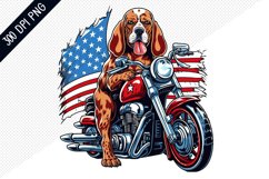 DOG Ride American Bike Sublimation - 4th of July sublimation Product Image 1