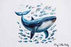 Whales Clipart design PNG Product Image 1