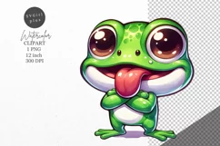 Frog clipart, Animal clipart, Funny clipart Product Image 1