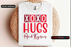 xoxo hugs and kisses Quotes svg, Valentine Day Svg design Product Image 1