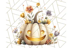 Cottagecore Halloween Clipart Cozy PNG, Autumn Fall Png Product Image 5