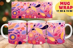 Floral Fusion Fantasia: Sublimation Mug Product Image 1