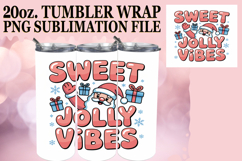 Uplifting Vibes 20oz tumbler wrap, Funny Santa Product Image 1