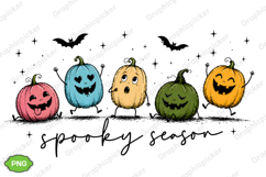 Trending Halloween PNG, Spooky Season PNG, Cute Pumpkin PNG Product Image 4
