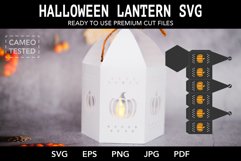 7 Halloween lanterns SVG I Halloween luminaries paper cut Product Image 8