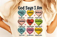God Says I Am Valentine PNG, Valentine&#039;s Day PNG, Valentine Product Image 3