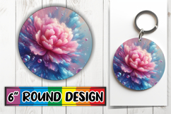 Unique Round Ornaments Design, 3D Flower Product Image 1