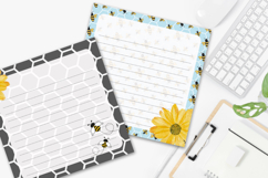 Cute Honey &amp; Bees Printable Notepad Pages | Fun Stationery Product Image 3