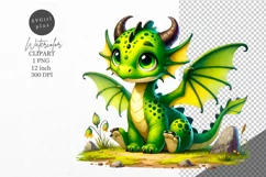 Fantasy clipart, Dragon clipart, Nursery clipart Product Image 1
