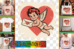 Joyful TOTE BAG Sublimation Magic, Cupid Product Image 1