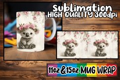 Spring Flowers and Animals Mug Wrap | 11oz 15oz Sublimation Product Image 1