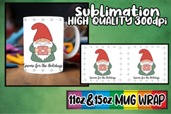 Refreshing moments sublimation mug wrap, Holiday Gnome Product Image 1