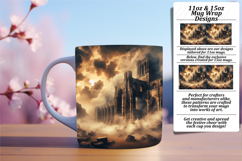 Dynamic 11oz Mug Wrap Png Template , Horror Halloween Product Image 1