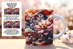 Radiant 15oz Mug Wrap Png Template , USA Flag Product Image 1