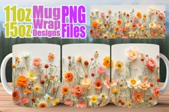 Rose Radiance Mug Wrap - Sublimate Magic Product Image 1