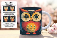 Spring Delight Owl Sublimation Mug Product Image 1