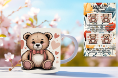 Artful 11oz Mug Wrap Png Template , Valenines Animals Product Image 1