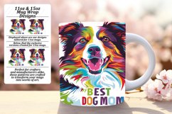 Pup Parent Love Mug Sublimation Watercolor Design Product Image 1